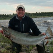 16,9 kg lax på 16,9 kg i fiskereportaget huggtabell och månfas på fisketidningen fiskemagasinet.se