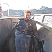 team poseidon i söröya - 2011 med drömflundra i fisketidningen