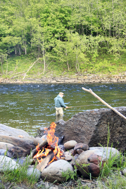 Jims Pappa i Skagit laxfiskare i min första skagitlax i fiskereportage på fisketidning